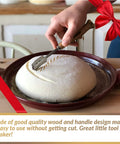 Straight Fire Sourdough Lame Scoring Blade Next Level Dough Cutting Knife For Artisan Bread Making scoring dough in a bowl.