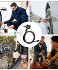 Heavy Duty Universal Air Pump Hose Extension With Leak Free Double Layer Material Versatile Valve Adapter Keeps Knot Free Ensuring Solid Performance Easy Storage Handle car tire, bike, and ball inflation