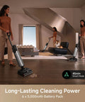 Zero Drama Cordless Wet And Dry Vacuum Cleaner Killing Sticky Messes With 20000Pa Suction, Tangle Free Rollers in living room.