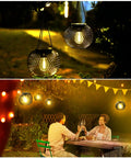 Auto On Solar Lanterns For Outdoors Upgraded Hanging Garden Lights Metal Waterproof Lanterns For Yard Patio Pathway Decor
