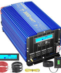 3000W Pure Sine Wave Power Inverter 12V DC To 110V 120V AC With 4 Outlets USB Ports LCD Display ETL Listed UL458 Off Grid Solar Ready