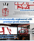 Commercial Grade Fire Sprinkler Head Protection Cages Three Quarter Inch Double Hook Steel Guard on mounted sprinkler, red wire frame.