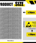 Bulk 30 Pack Extra Large 40x60 Cm ESD Anti Static Bags With Labels Open Top Shielding Product Size Diagram
