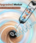 Rechargeable Milk Frother Handheld Wand For Coffee And Lattes Electric Whisk With Cover Quick 15000 RPM Foam Maker