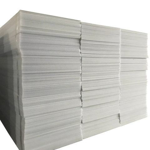 Stack of blank Six Pack 24x18 White Lawn Yard Signs Corrugated Plastic With Durable H Stakes Blank Promo Signs weatherproof.