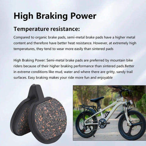 Disc Brake Pads For Hayes Sole Mechanical Bikes Two Pair Pack Includes Four Pads For CX Pro Expert Comp GX C GX2 MX1 MX2 MX3 MX4 MX5 MX2XC Cannondale Helix Built For Crisp Stops And Tough Long Lasting Semi Metal Performance with temperature resistance description and bike
