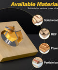 Heavy Duty 1-5/16 Inch Forstner Bits Set With Hex Shank Tungsten Carbide Triple Flute cutting plywood, MDF, particle board