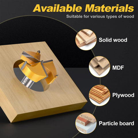 Heavy Duty 1-5/16 Inch Forstner Bits Set With Hex Shank Tungsten Carbide Triple Flute cutting plywood, MDF, particle board