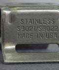 Stainless Steel Bull's Eye Sign Mounting Brackets With Flared Leg No Bolt Or Washer 3/4 Inch Slot Ideal For Traffic Signs