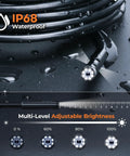 Triple Lens Endoscope Camera With Light A Cool Gift For Dads And Husbands 1080P Borescope waterproof cable with brightness levels