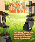2 Inch Gate Caster Wheel For Wooden Gates, 360 Degree Swivel, Spring Loaded, automatic height adjustment feature