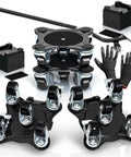 Heavy Duty Furniture Movers With Wheels Set Of 4 Easy Sliders Dollies Lifter Tool For Moving Sofa Couch Cabinet Appliances Piano Up To Two Thousand Pounds Moves Heavy Stuff Like A Pro, black dollies and lifter with spacers