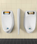 2 Pack Waterless Urinal Trap Filter For Plastic Urinals With Airtight Seal And Vertical Membrane System Odor Elimination in use