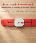 Telescopic Level Ruler Wall Mount for Split Air Conditioner Indoor Unit with extendable frame and dual-axis leveling design.