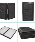 Smokestop Filter For Blueair Pro M L XL Air Purifiers With True HEPA And Carbon Folding Filter shown in various angles and detail