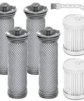 All In One Replacement Filter Kit For A10 And A11 Series Vacuum Cleaners with 4 pre-filters and 2 HEPA filters displayed