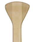 Close-up of ergonomic grip on 2.5 Foot Wooden Canoe Paddle With Ergonomic Grip And Premium Wood Construction Varnished Protective Finish