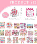 Mama Iron On Transfers For Christian Moms Floral Bow Pack with Christian themed designs, includes 22 pieces in various sizes.