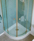 32x32 Inch Acrylic White Neo-Angle Shower Base With Center Drain Single Threshold Fiberglass Reinforced Built Tough High Gloss Finish Low Maintenance Ideal For Small Bathrooms