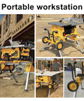 Rolling Table Saw Stand Built For Heavy Duty Jobs, Go-To Portable Foldable And Easy To Move, Fits Saws Like DW744, DW745 And More