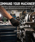 OUNONA 4 Pack Rotational Handwheel With M10x80 Thread Screw Crank Handle Grip For Milling Machine Workbench Repair Bakelite Ergonomic Control Knob being used on a machine.