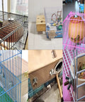 Heavy Duty M6 Carbon Steel Bird Cage Screws Bulkhead Fitting Kit installed on various bird cages and nesting boxes.