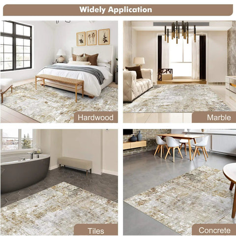 Anti Slip Rug Tape For Hardwood Floors 12 Pack Rug Grips And Stickers To Prevent Sliding On Wood Floors And Area Rugs Ultra Thin Damage Free Adhesive White