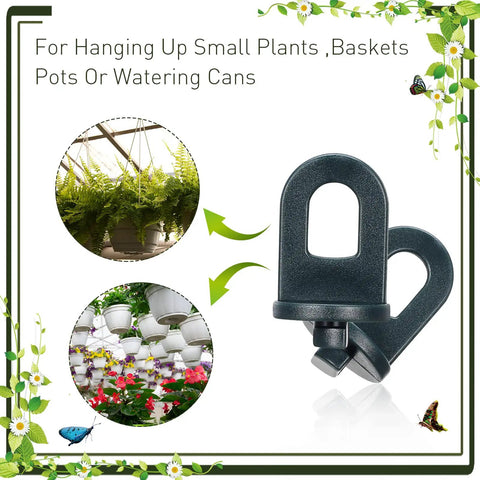 50 Piece Greenhouse Hooks And S Shaped Clips Set For Outdoor Garden Hanging Plants Hangers Netting Shade And Plastic Insulation Easy Install Fixing Clips With Stainless Steel S Hooks