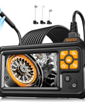 Endoscope Camera With Light Pro Grade Dual Lens 4.3 Inch IPS Screen 1080P HD Borescope with LED displaying machinery detail