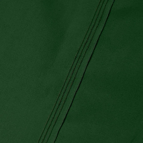 Beefy 10 Oz Canvas Tarp Heavy Duty Truck Tarp Water Resistant UV Resistant 10x12 Feet Green Tarpaulin Close-up Stitching Detail