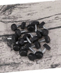 20 Pc Adjustable Furniture Feet With Threaded Plastic Glides No Sweat Setup Floor Savers For Home Office Desk And Chair Legs black threaded screws arrangement
