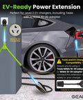 Vehicle charging with Y Splitter Dryer Cord 30 Amp NEMA 10 30P to Two NEMA 10 30R Receptacles 2.2 Foot STW 10 AWG