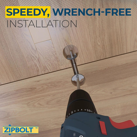 Heavy Duty Joint Connectors For Countertops And Butcher Blocks 5 Pack With T30 Torx Bit shown in wrench-free installation on wood surface.
