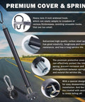 16 Inch Tender Spring Kit With 3 In 1 Air Line Holder And 3 Hole Clamp Holder For Semi Truck Air Lines on road background