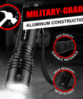 Ultra Bright Tactical Flashlight For EDC Mini Size Compact Powerhouse With Military Grade Aluminum Build Drop Resistant
