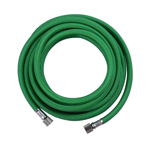 Zero Hassle Textile Braided Airbrush Hose Three Meter Long Kink Free Flexible Pneumatic Airline Tubing with fittings.
