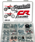 CR Series Essentials Bolt Kit For CR80 CR85 CR125 CR250 CR500 Track And Trail Fastener Set with organized compartments
