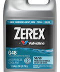 Top Shelf Heavy Duty G48 Antifreeze And Coolant Ready To Go 50 50 Mix Low Silicate Phosphate Free, 1 gallon container.