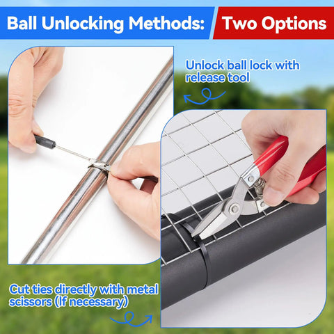 Unlock and cut ties with Heavy Duty Stainless Steel Cable Tie Gun Kit With 304 Zip Ties For Outdoor Use Includes Three Tie Sizes.