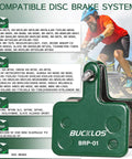25 Piece Bike Disc Brake Pads Set For TRP Tektro Shimano MTB Road Ebike Compatibility With MT200 M575 display with cyclist.