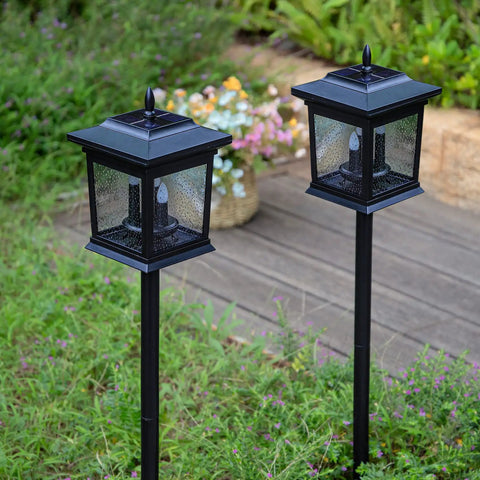 Outdoor Solar Lanterns Waterproof Hanging Lights for Garden Patio Lawn Pathway and Wall Flickering Ambience Durable IP65 Weatherproof
