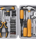 Heavy Duty Magnetic T Handle Ratchet Wrench And Screwdriver Set With Rugged Carry Toolbox 30 Piece Boss Grade DIY fix it kit tools in organizer