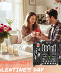 95 Piece Diy Tool Set With Portable Plastic Toolbox And Adjustable Wrench Pliers Socket Bits for home repairs, gift idea
