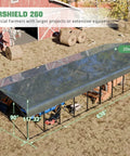 20x52 Foot All Weather Industrial Carport Kit With Steel Garage For Class A RVs And Farm Equipment, Dual Unit Modular Canopy