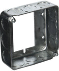 Heavy Duty Four Inch Square Electrical Box Extender One Point Five Inches Deep For Switch Boxes with view of side knockouts