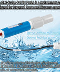 PH Probe Replacement For Hayward Sense And Dispense And Salt Chlorine Generators, shown with blue housing and connector