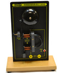 Hands-On Electromagnet Bell Demonstration Kit With 3-6V AC Power, Clear Wiring Display, mounted on wooden base
