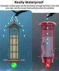 Comparison of a waterproof metal bird feeder with a stable hook vs another feeder. Durable Metal Wild Bird Feeder For Outdoors Hangin.