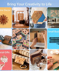 ORTUR Laser Master 2 laser engraver collage of DIY crafts and home décor projects