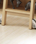 Stainless Steel Rolling Library Ladder Floor Rollers With Brake 2 Pack For Wood Sliding Ladders Brushed Finish 38mm Wheels